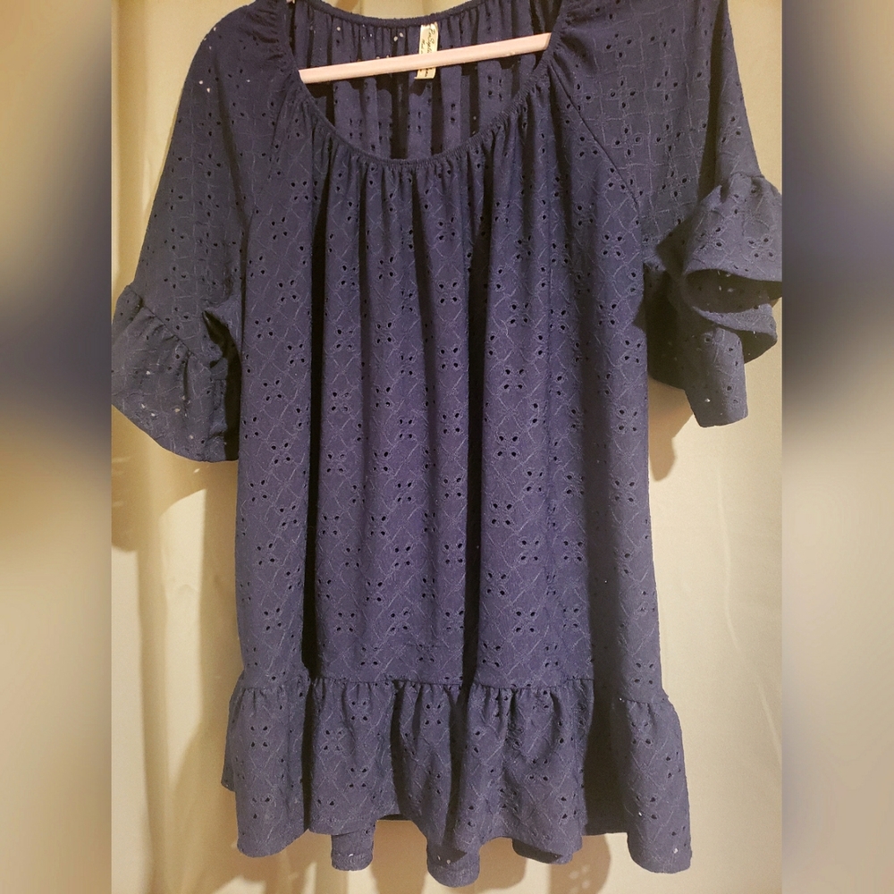 Navy Blue Woman's Top